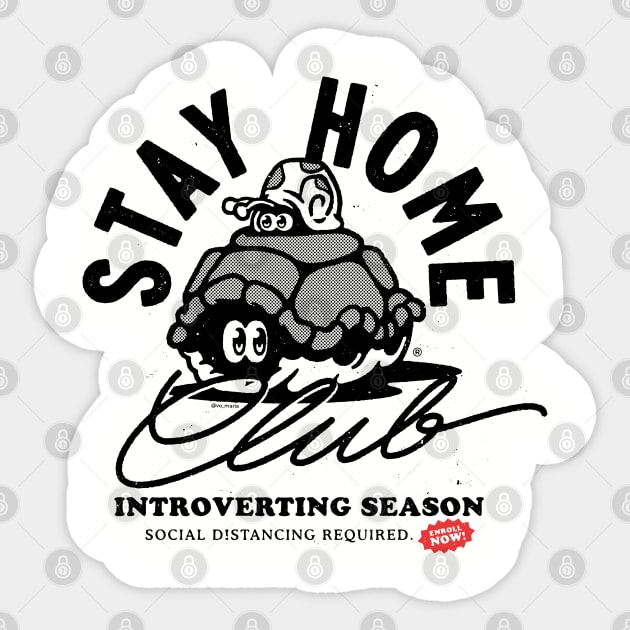 Stay Home Club - Introvert Season Sticker by vo_maria